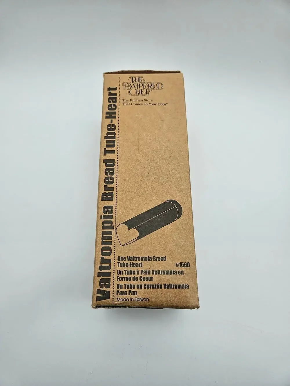 Vintage The Pampered Chef #1560 Valtrompia Bread Tube Heart Shaped